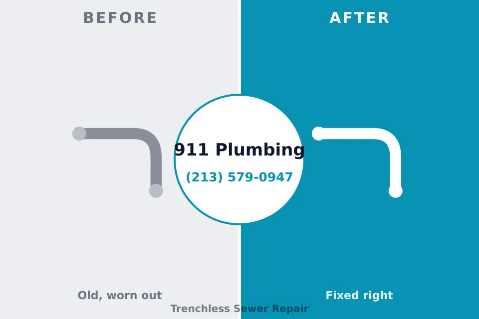 Before and after: plumbing company Sparta, MI